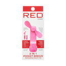 2 In 1 Pocket Breeze Beauty Fan, Pink