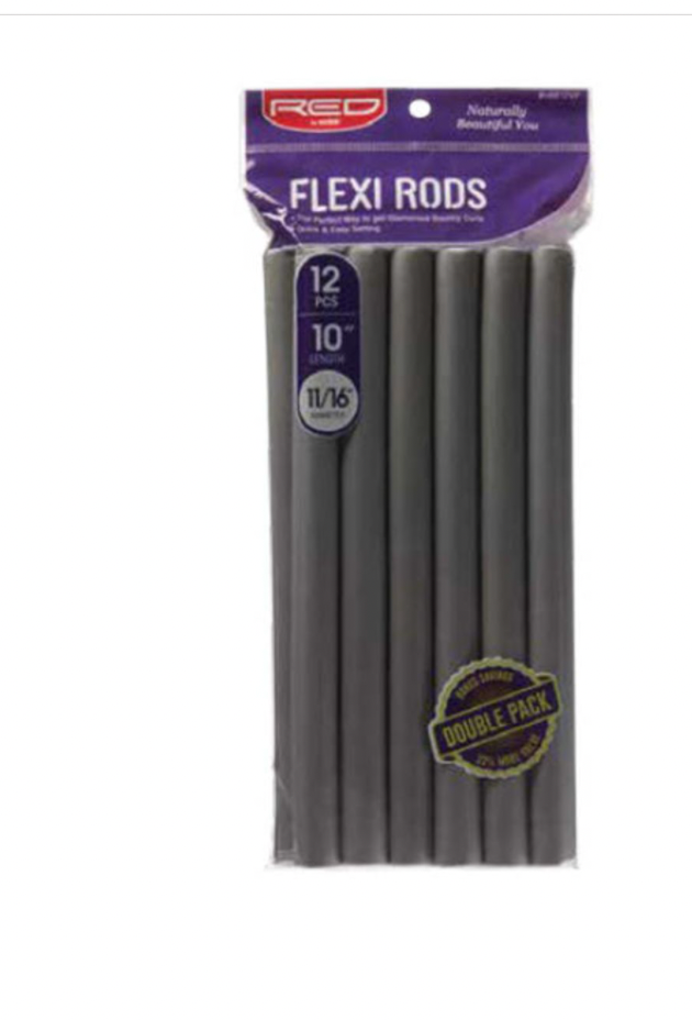 Kiss Red FlexRods 10"  11/16" Value Pack 12 pc Green #HRF17VP - BPolished Beauty Supply