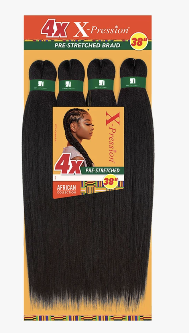 Sensationnel African Collection 4X X-Pression Pre-Stretched Braid 38" - BPolished Beauty Supply