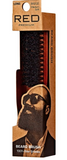 Red Premium Beard Brush Long Handle #BR202 -  Medium Soft - BPolished Beauty Supply