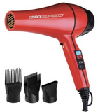Red by Kiss 2500 Ceramic Turbo Dryer 3 Styling Attachments #BD03 - BPolished Beauty Supply