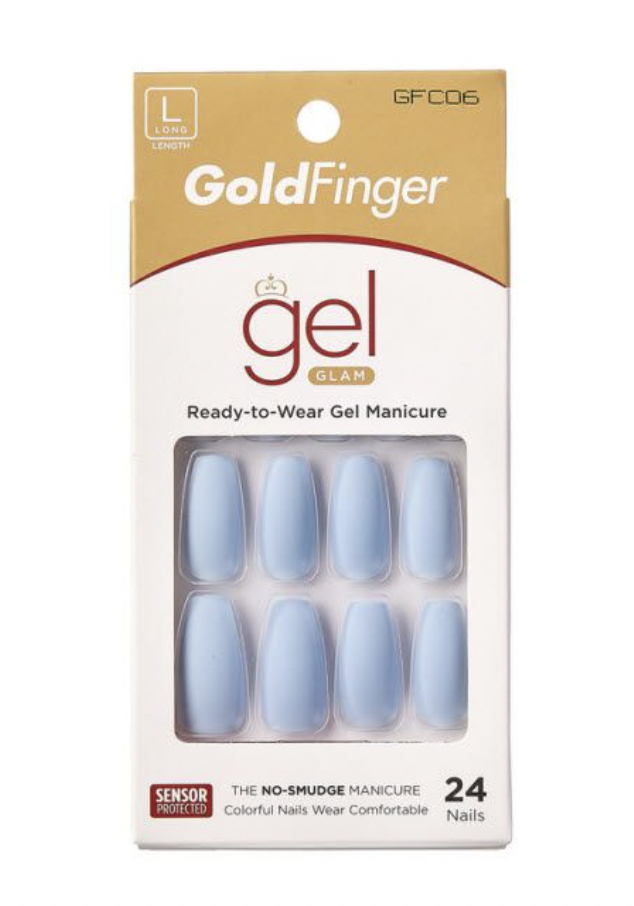 Kiss Gold Finger Glam Ready-to-Wear Gel Manicure - BPolished Beauty Supply