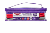 Red Flexi Rods 10" Set 30 pcs #HRF51 - BPolished Beauty Supply