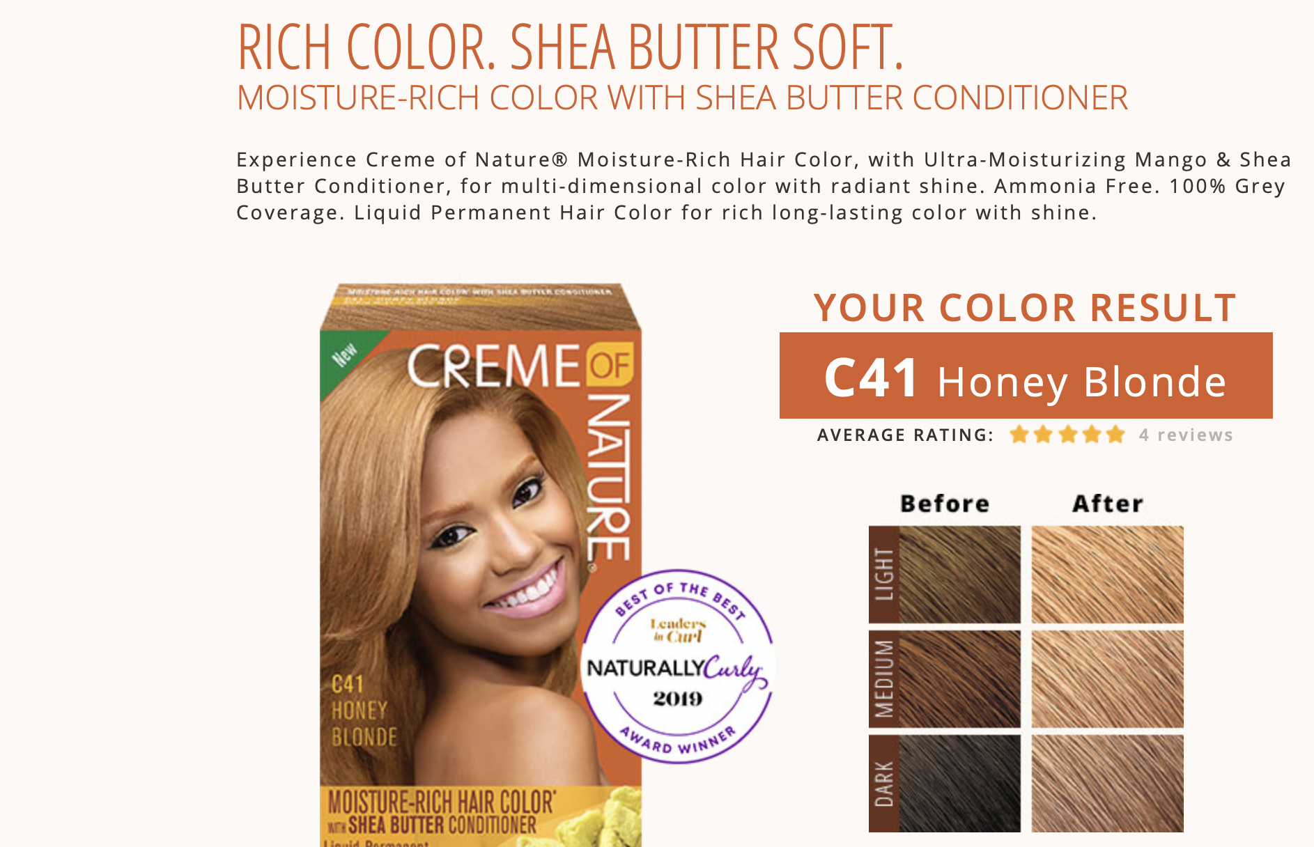 Creme of Nature 10.0 Honey Blonde - BPolished Beauty Supply