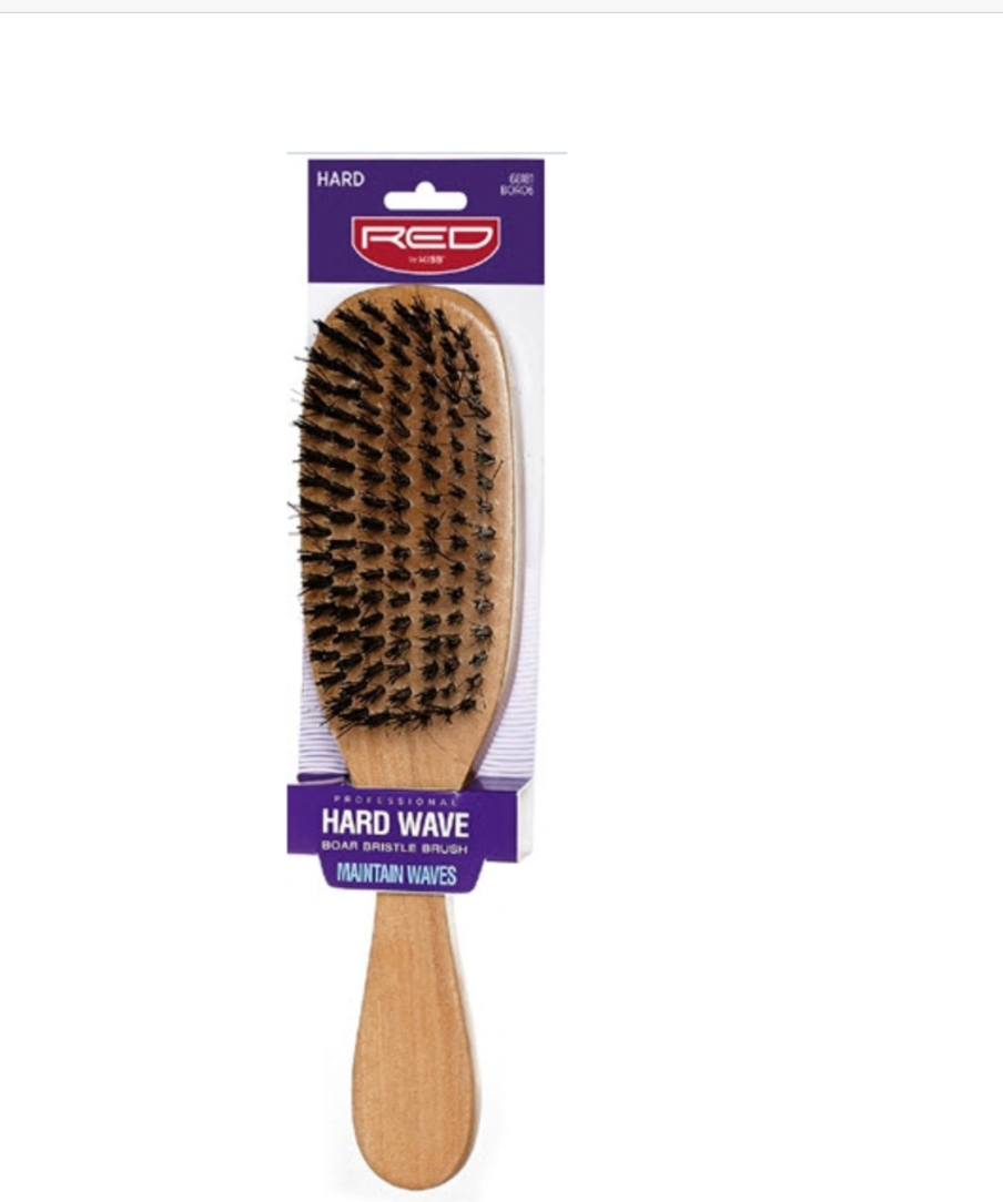 Annie Wave Hair Brush Hard Boar Bristle with Styling Comb