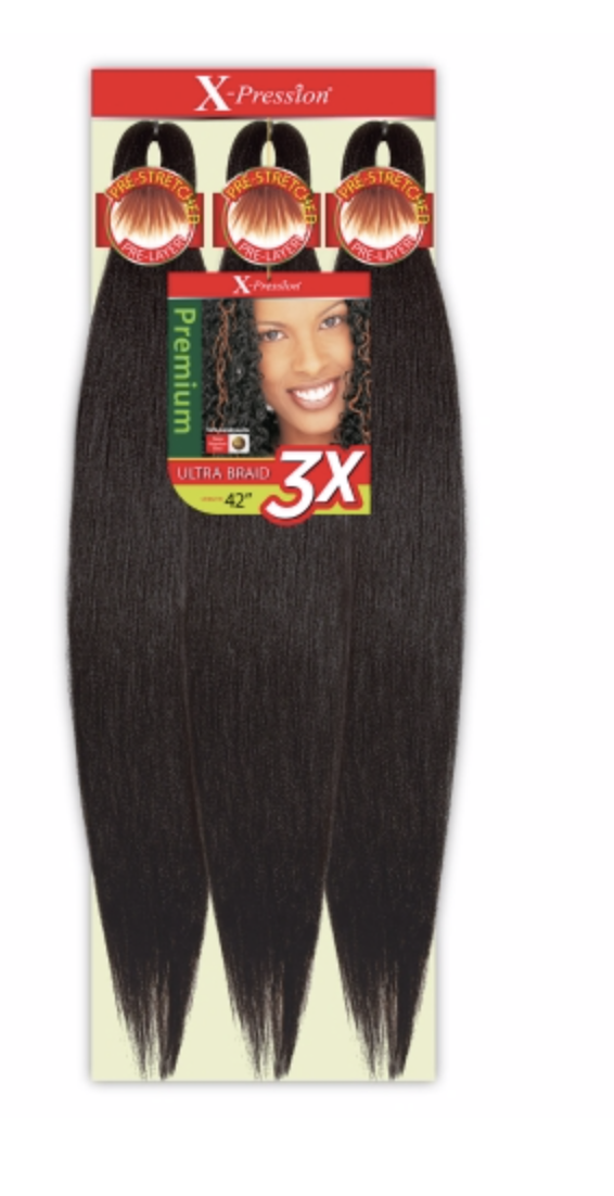 52 Synthetic Pre Stretched EZ Braiding Hair For Easy Braids And
