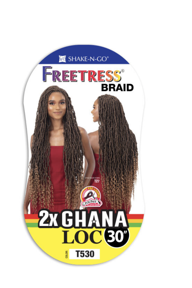 Shake N Go Freetress 2X Ghana LOC 30" - BPolished Beauty Supply