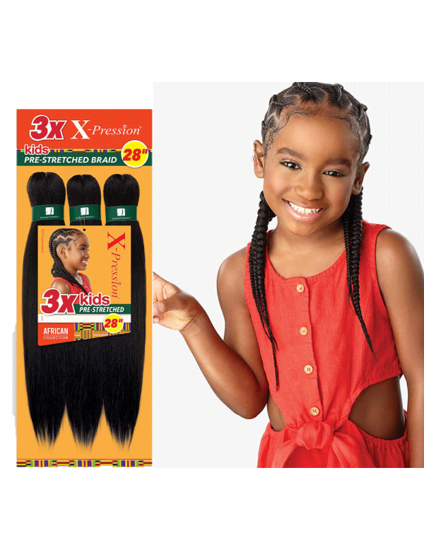 3-Pack Pre-Stretched Braiding Hair (28)
