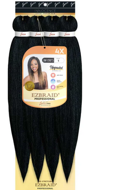 Upgrade Your Braiding Game with EZ Braid Quatro 4X – 26” Pre-Stretched Braiding Hair