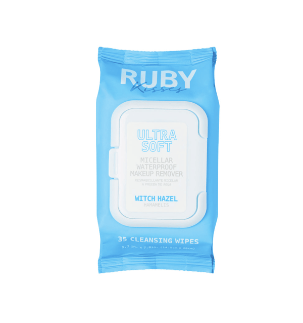 Ruby Kisses Micellar Waterproof Makeup Removing Wipes - Witch Hazel #RMR01D