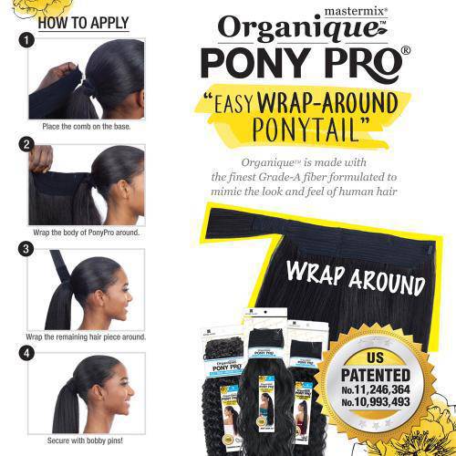 Shake N Go Pony Pro Synthetic Ponytail - French Roll Wave 24'