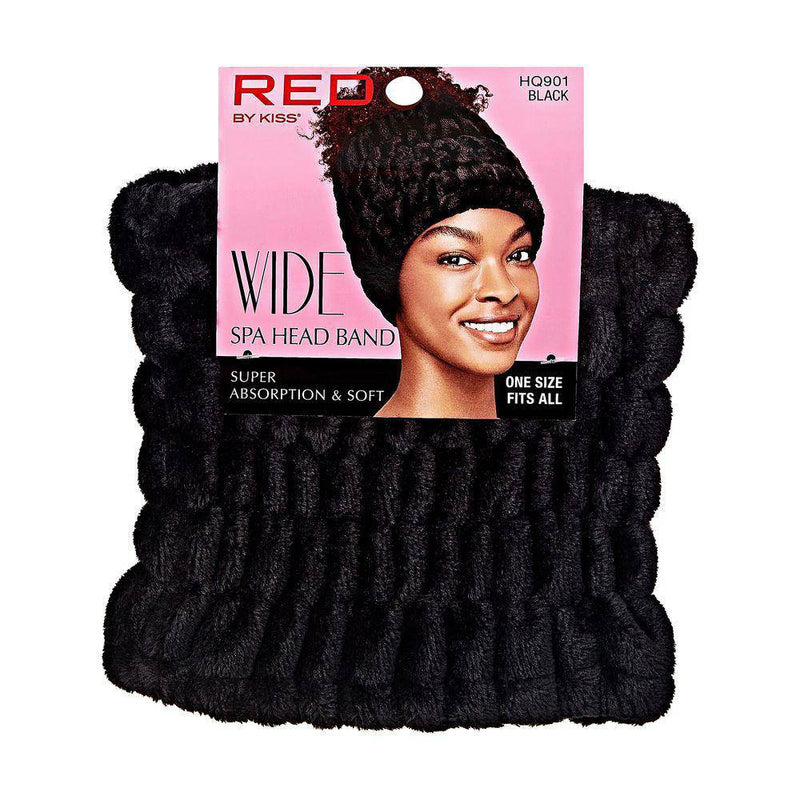 RED Wide Spa Headband