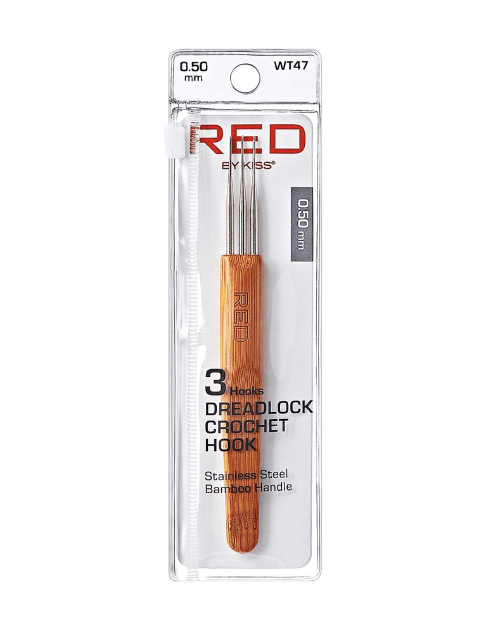 Red by Kiss Dreadlock Crochet Hook 0.50mm