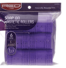 RED Snap On Magnetic Rollers (Multiple Sizes)