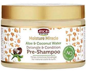 African Pride Moisture Miracle Aloe & Coconut Water Pre-Shampoo 12 oz