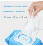 Ruby Kisses Micellar Waterproof Makeup Removing Wipes - Witch Hazel #RMR01D