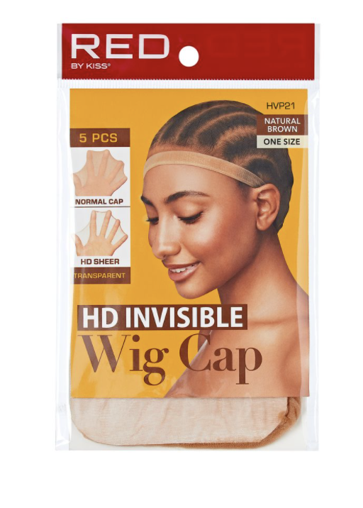 Red HD Stocking Wig Cap 5 pcs (Black, Natural, Beige) - BPolished Beauty Supply