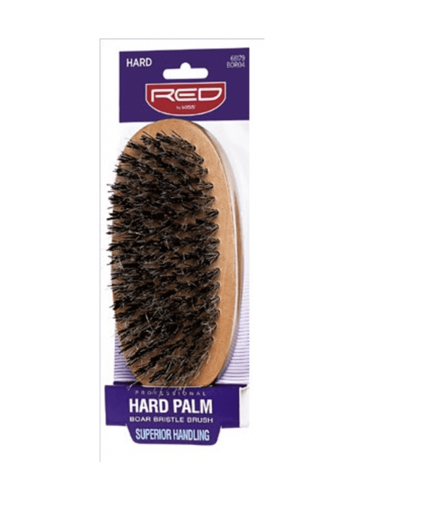 Red Professional Hard Club Bristle Brush BOR04 - BPolished Beauty Supply