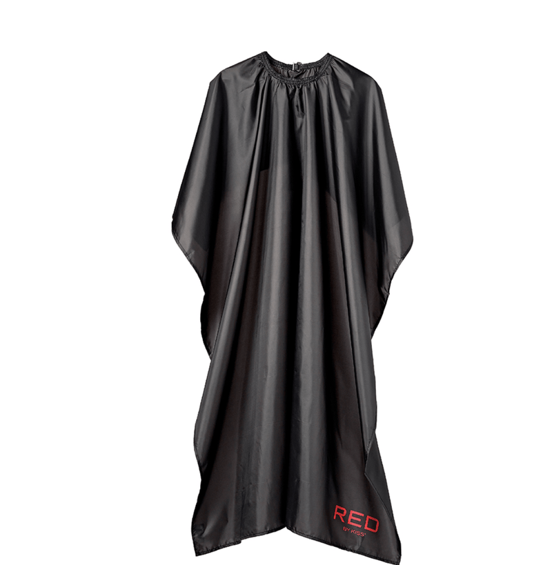 Red by Kiss Salon All Purpose Salon Cape, Black Nylon