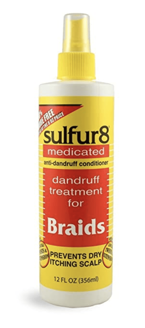 Sulfur8 Medicated Anti Dandruff Conditioner Braid Spray 12 fl oz