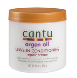 Cantu Argan Oil Leave-In Conditioning Repair Cream 16 oz - BPolished Beauty Supply