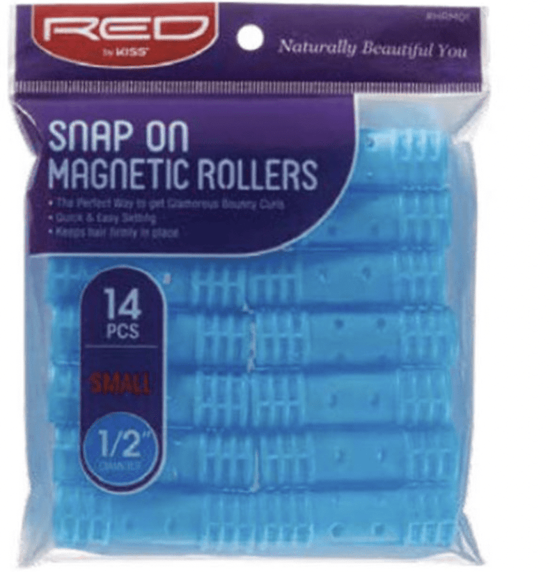 RED Snap On Magnetic Rollers (Multiple Sizes)