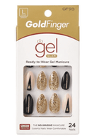 Kiss Gold Finger Glam Ready-to-Wear Gel Manicure