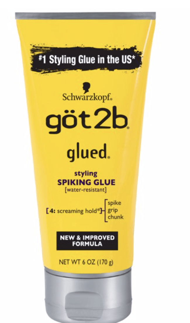 Got2b Glued Spiking Max Hold Hair Styling Glue Gel (6 oz & 1.25 oz)