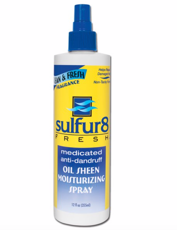 Sulfur8 Medicated Anti-Dandruff Oil Sheen Moisturizing Spray 12 oz