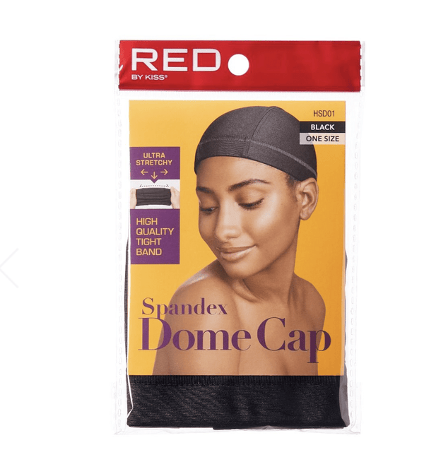 RED Spandex Dome Cap #HSD01