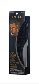 BOW WOW RED PREMIUM  360 Power Wave Boar Brush (Medium)