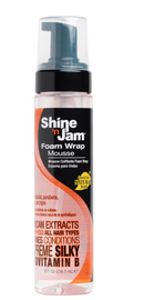 AmPro Shine-n-Jam Supreme Hold Foam Wrap Mousse - Fortified with Silk Proteins 8 oz