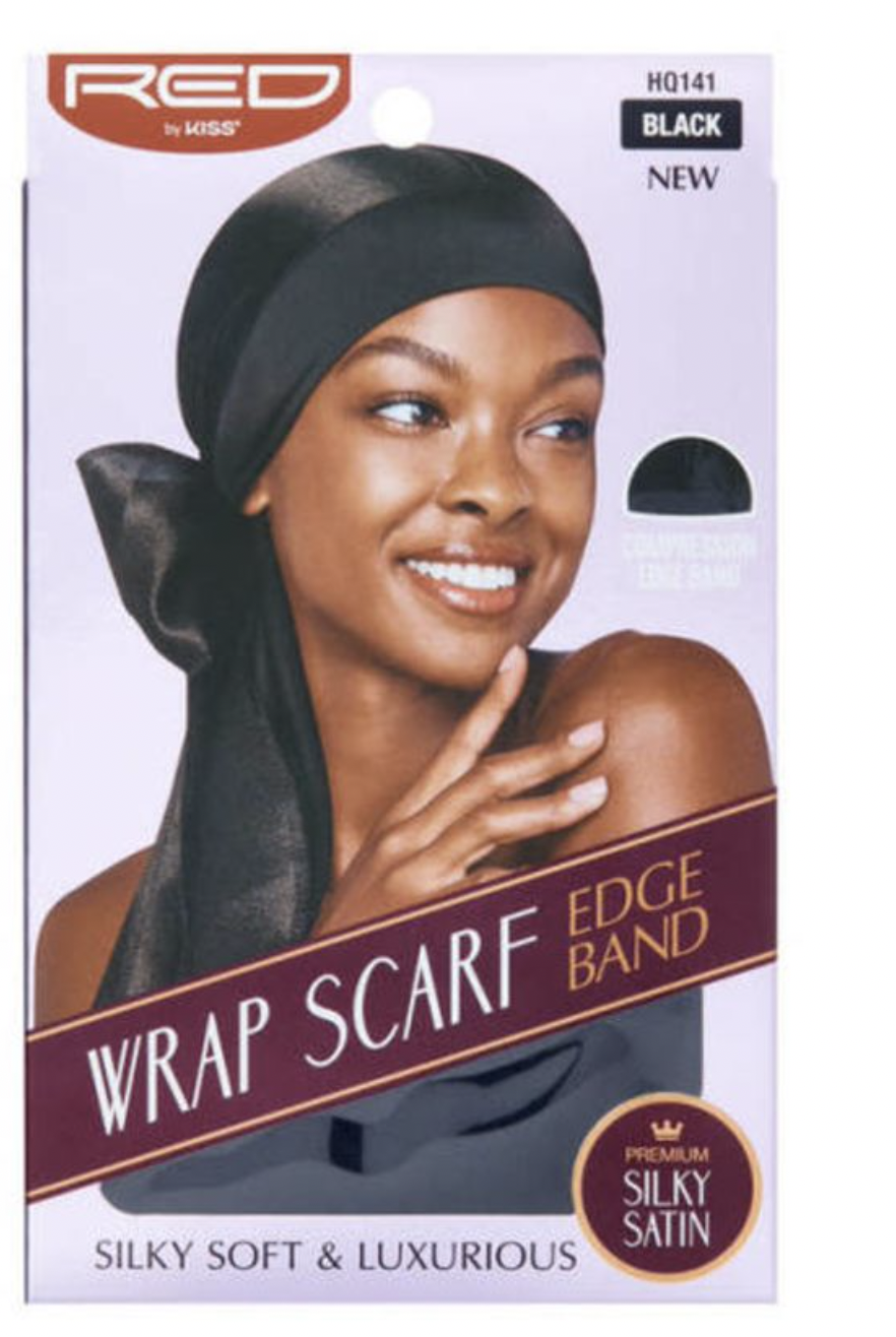 Red Kiss Wrap Scarf Edge Band - BPolished Beauty Supply