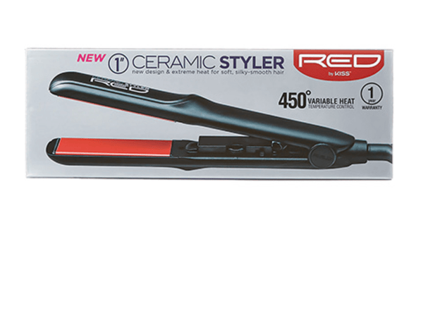 Red by Kiss 1" Ceramic Styler #FI100DN