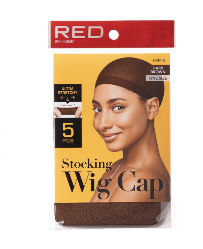 Red by Kiss Stocking Wig Cap (5pcs)