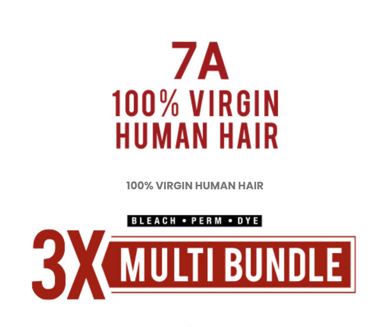 Sensationnel Bare & Natural 7A 3X MULTI BUNDLE -Straight