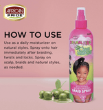 African Pride Dream Kids Braid Spray 12 oz