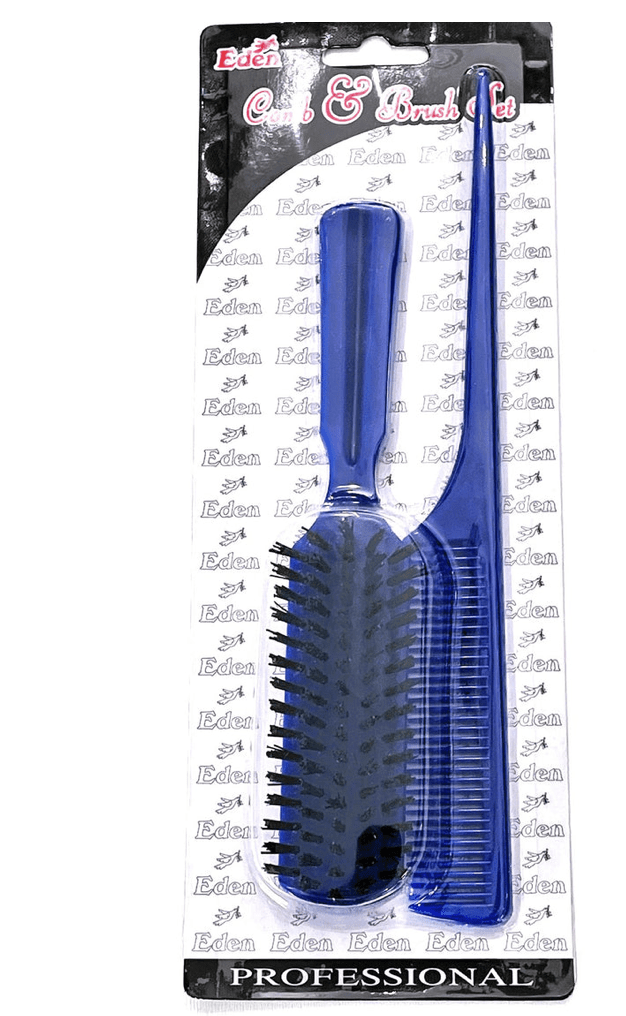 Eden Comb Set Bone Tail / Plasic Brush #00813