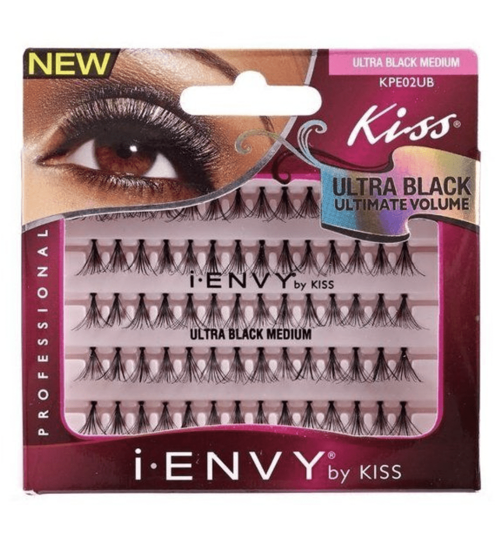 Kiss iEnvy Ultra Black Flare Medium 70 pc KPE02UB - BPolished Beauty Supply