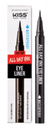 Kiss New York Precise All Day Ink Eyeliner Brush Tip #KE01