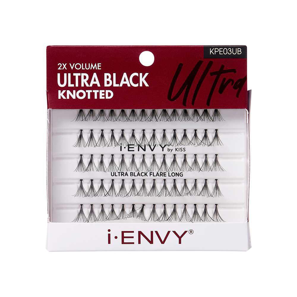 Kiss iEnvy Ultra Black Flare Long 70 pc #KPE03UB
