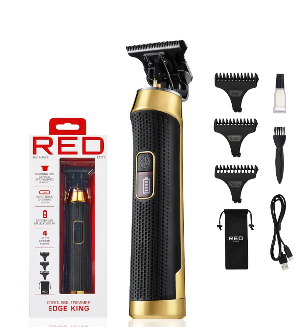 Red Cordless Trimmer Edge King #CT01