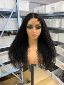 BPolished 2x6 Kinky Curly Human Hair Closure Wig  26" & 28"