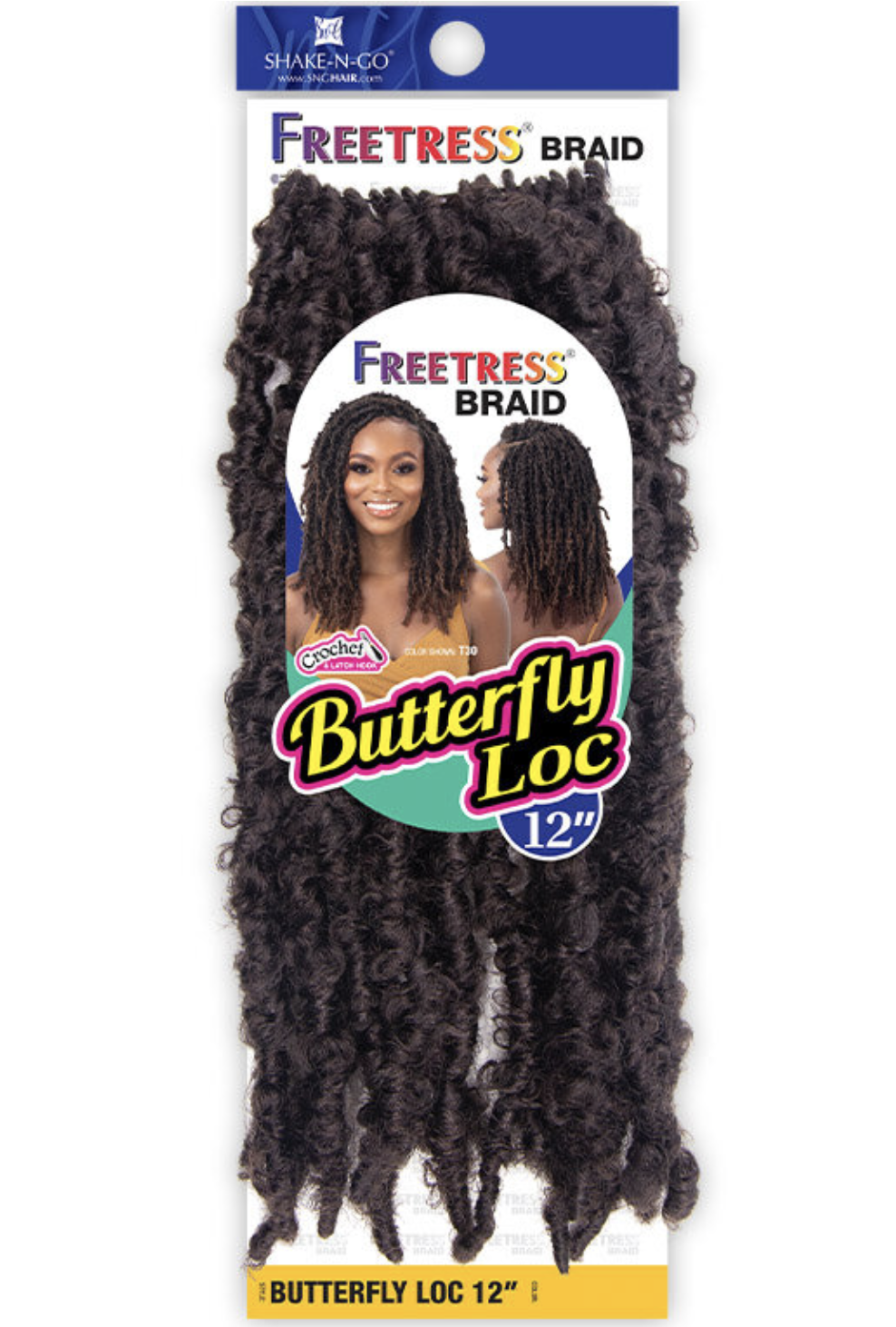 Shake N Go FreeTress Crochet Braids Butterfly Loc 12"