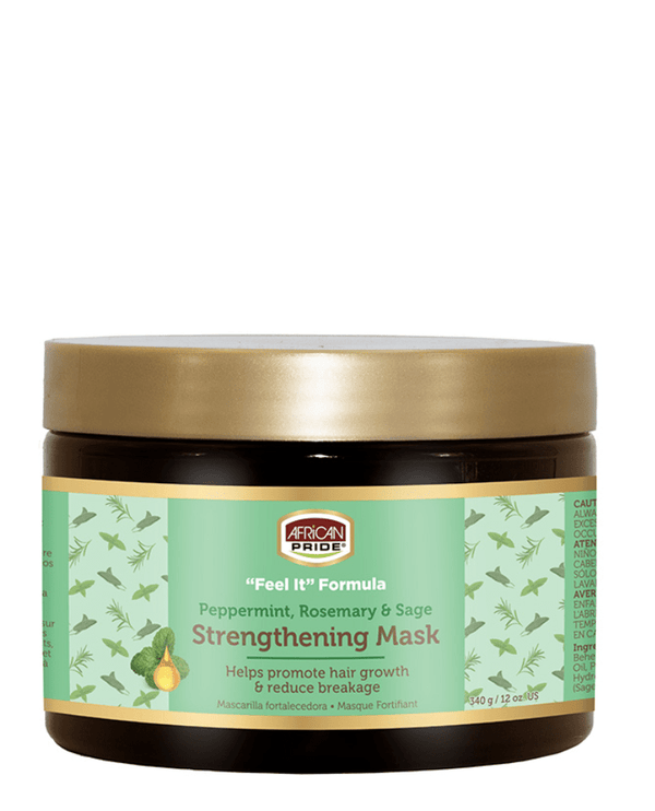 African Pride Peppermint & Rosemary Strengthening  Mask 12 oz