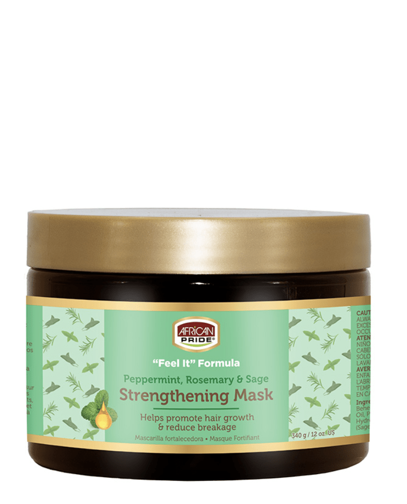 African Pride Peppermint & Rosemary Strengthening  Mask 12 oz