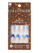 Kiss Gold Finger Trendy Press On Nails