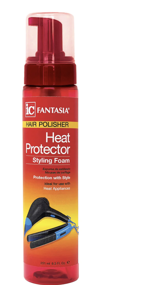 IC Fantasia Hair Polisher Heat Protector Styling Foam 8.5 oz - BPolished Beauty Supply