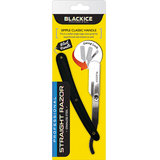 Black Ice Professional Straight Razor (Black & White)