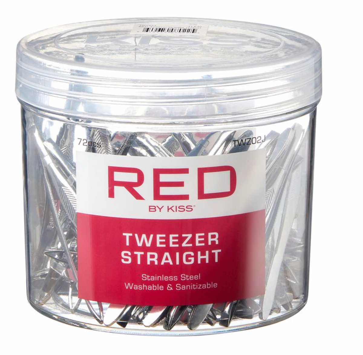 Red Tweezer Straight #TWZ02J - BPolished Beauty Supply